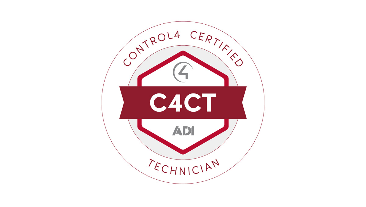 Control4 Certified Technician