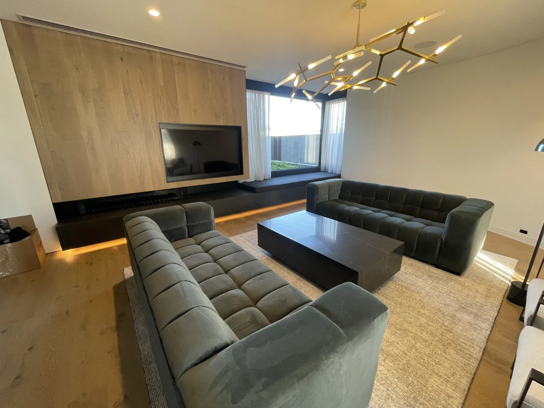 Living room in NorthTech's Essendon home automation project